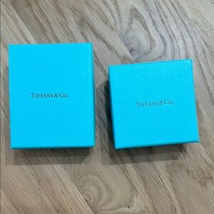 Two EMPTY Tiffany & co jewelry boxes